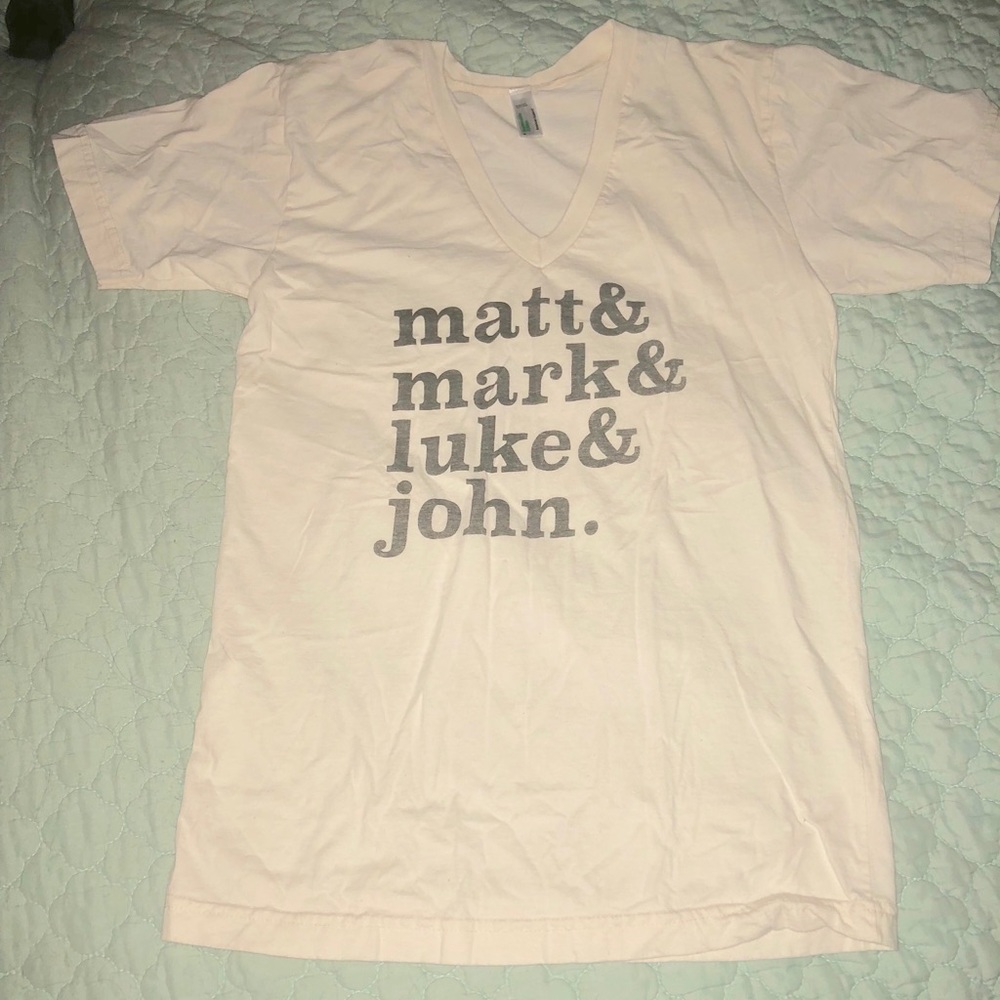 Cute V-Neck Shirt - American Apparel- Size S